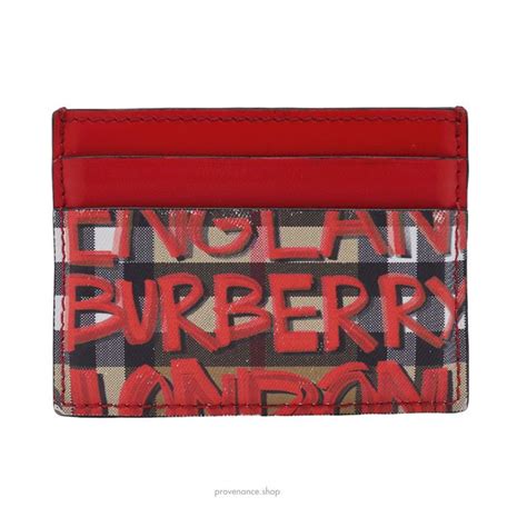 burberry card wallet graffitie logo|Burberry Men's Graffiti Logo.